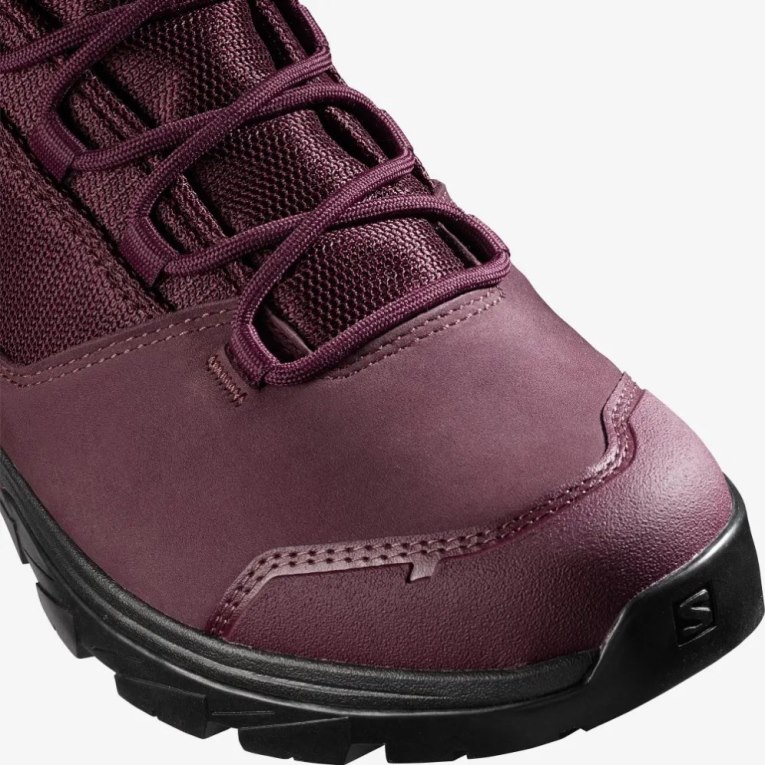 Botas Montaña Salomon Outward GTX Mujer Vino | MX KQHS835